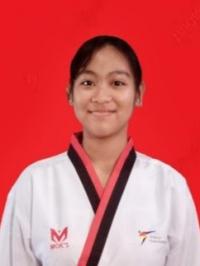 JUARA 1 POOMSAE PEMULA JUNIOR PUTRI Siti rahmadani fitrian 
